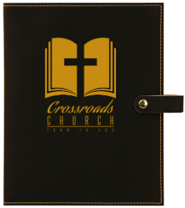Leather Snap Bible/Book Cover - Personalized and Engraved