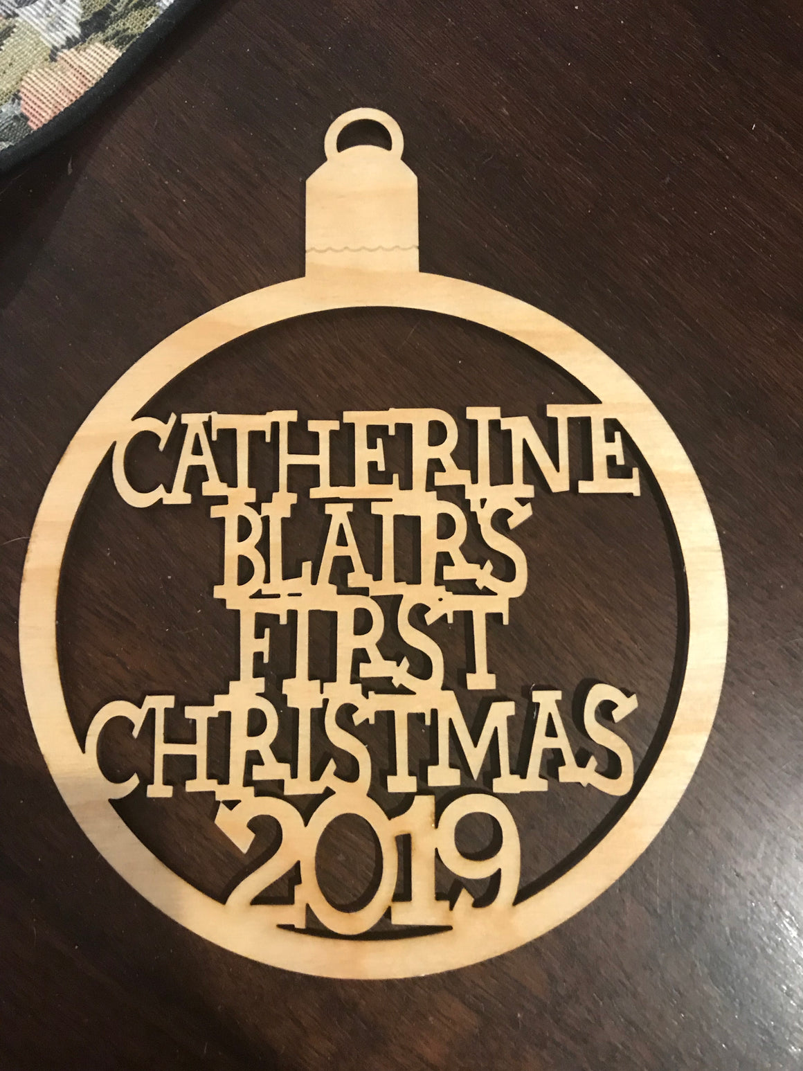 Custom Ornament Baby's First Christmas